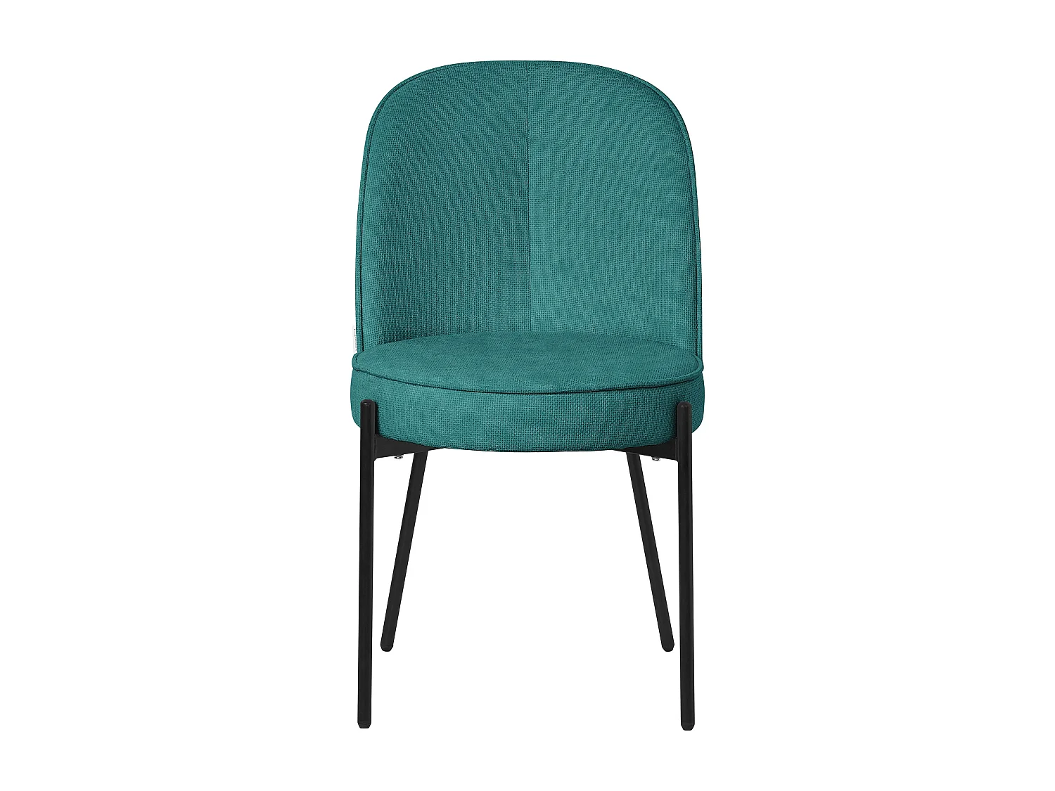 ML-Design Set di 6 sedie da pranzo verde petrolio in poliestere, gambe in metallo, poltrone con schienale semitondo, poltroncine imbottite per cucina