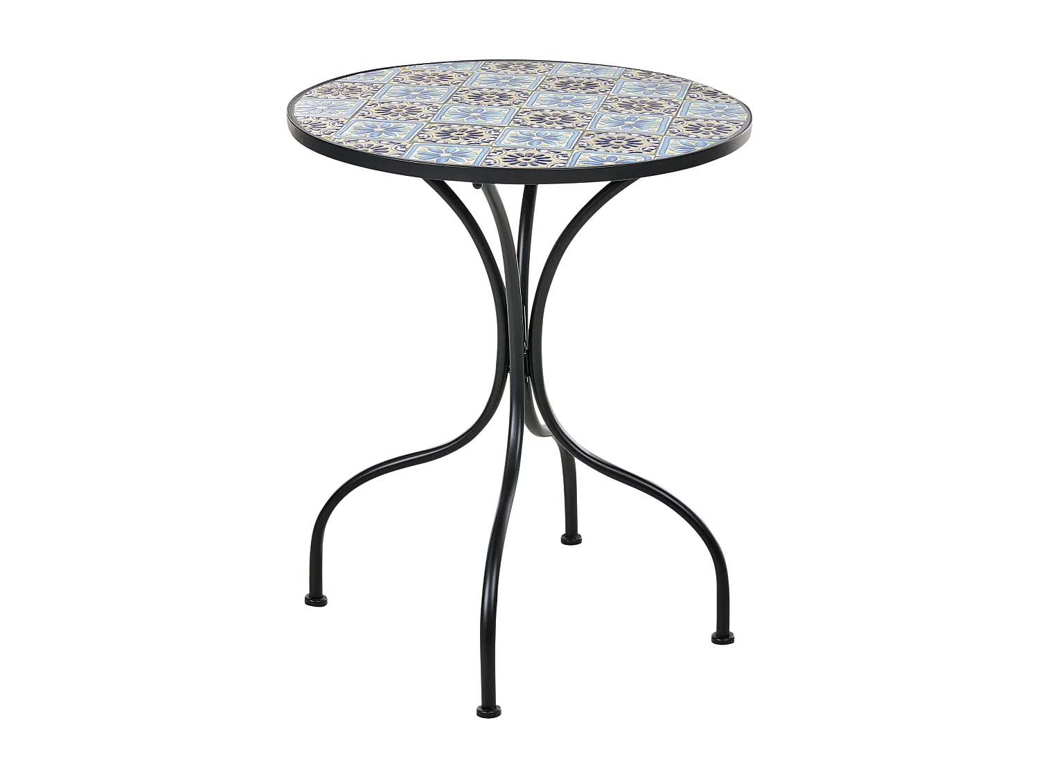 Table bistrot AGGIUS 60 cm 60 cm Métal Noir