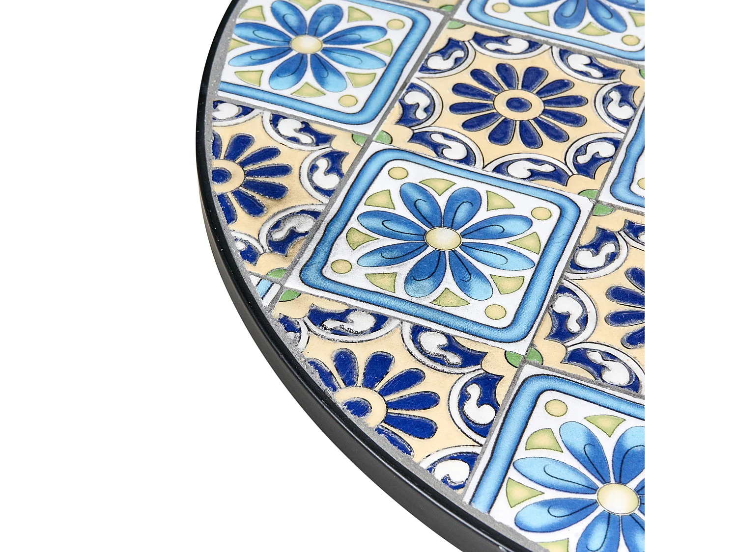 Table bistrot AGGIUS 60 cm 60 cm Métal Noir