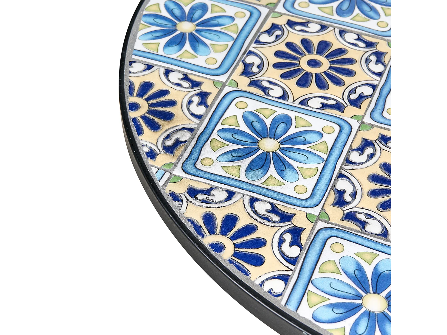 Table bistrot AGGIUS 60 cm 60 cm Métal Noir