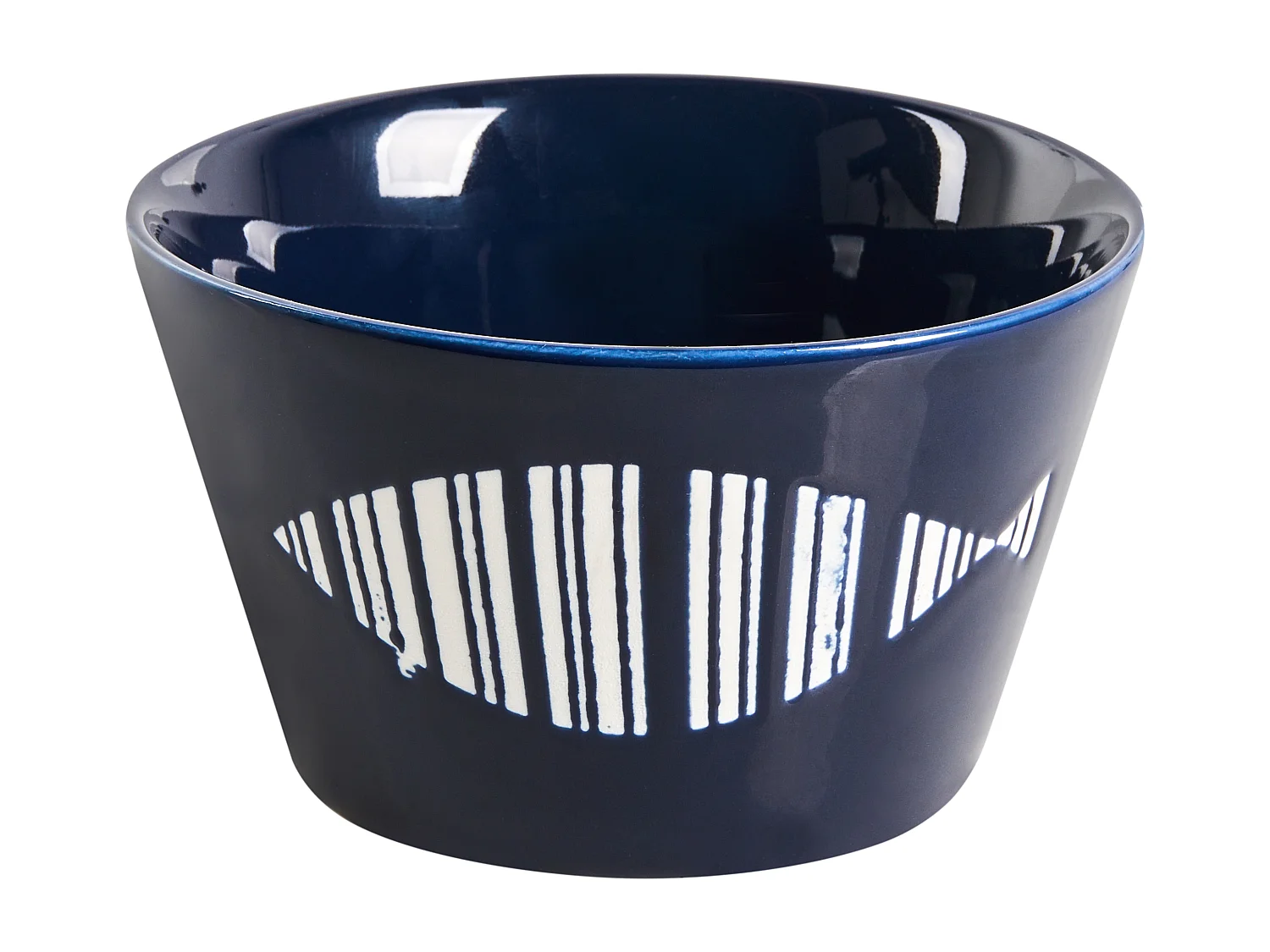 Set de 16 couverts de table TAMARIND Porcelaine Blanc/bleu