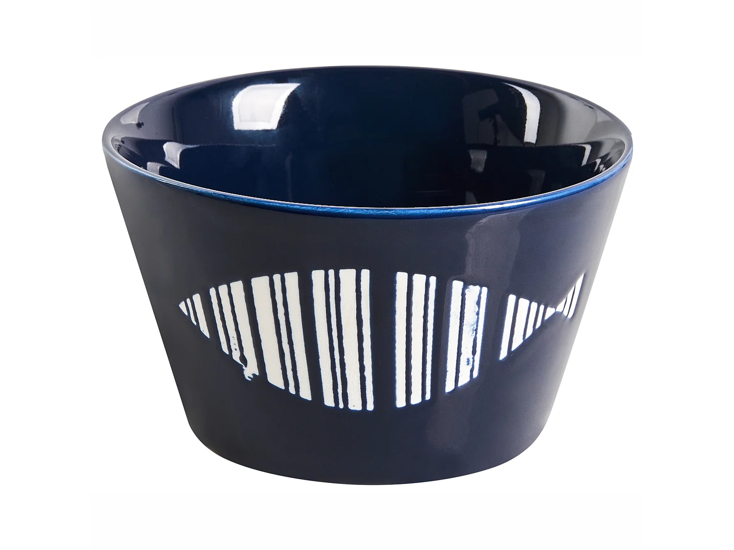 Set de 16 couverts de table TAMARIND Porcelaine Blanc/bleu