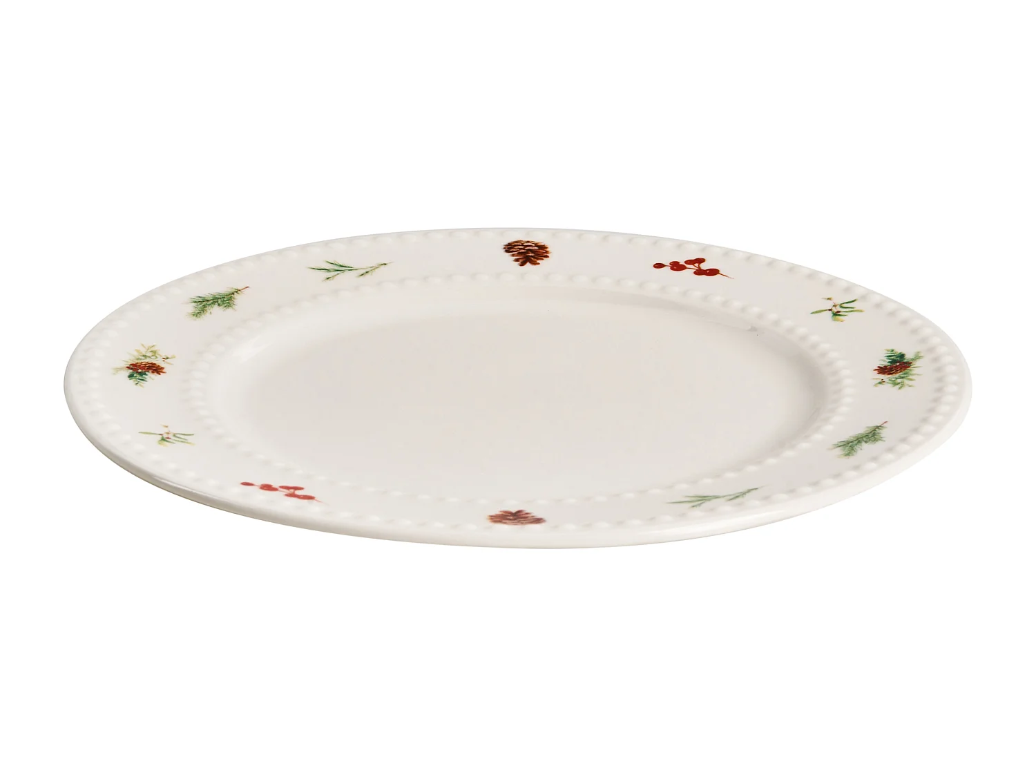 Set de 16 couverts de table MARJORAM Porcelaine Blanc