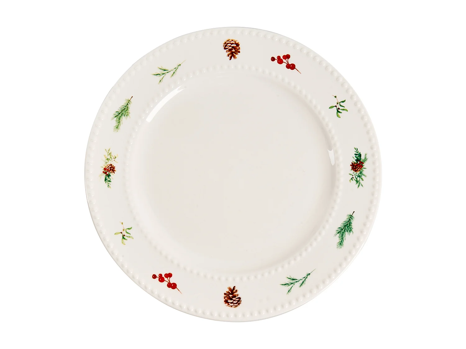 Set de 16 couverts de table MARJORAM Porcelaine Blanc