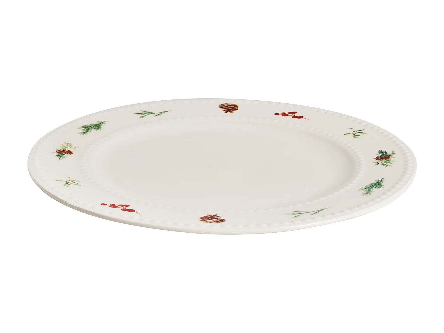Set de 16 couverts de table MARJORAM Porcelaine Blanc