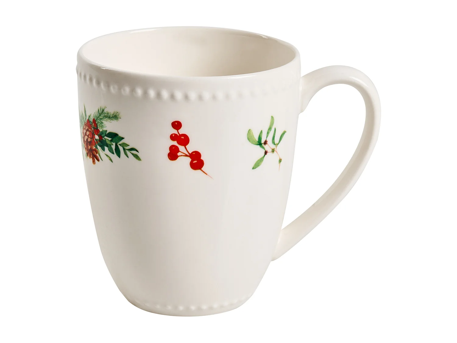 Set de 16 couverts de table MARJORAM Porcelaine Blanc