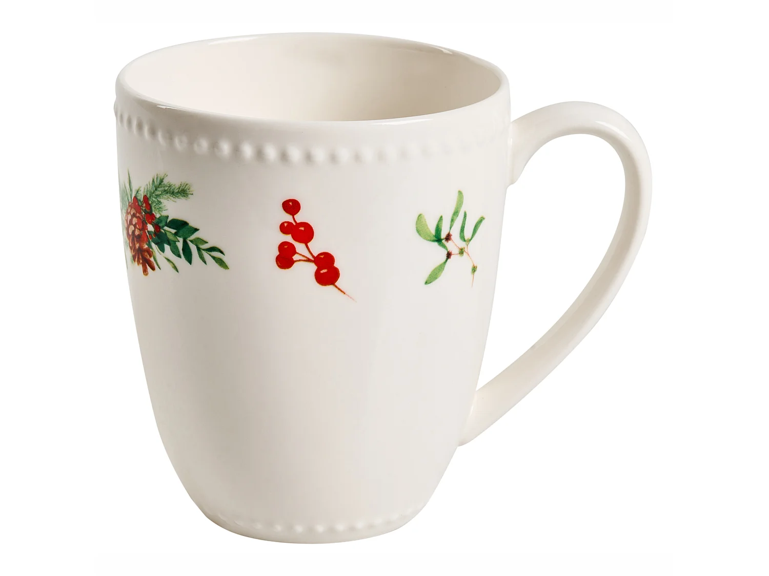 Set de 16 couverts de table MARJORAM Porcelaine Blanc