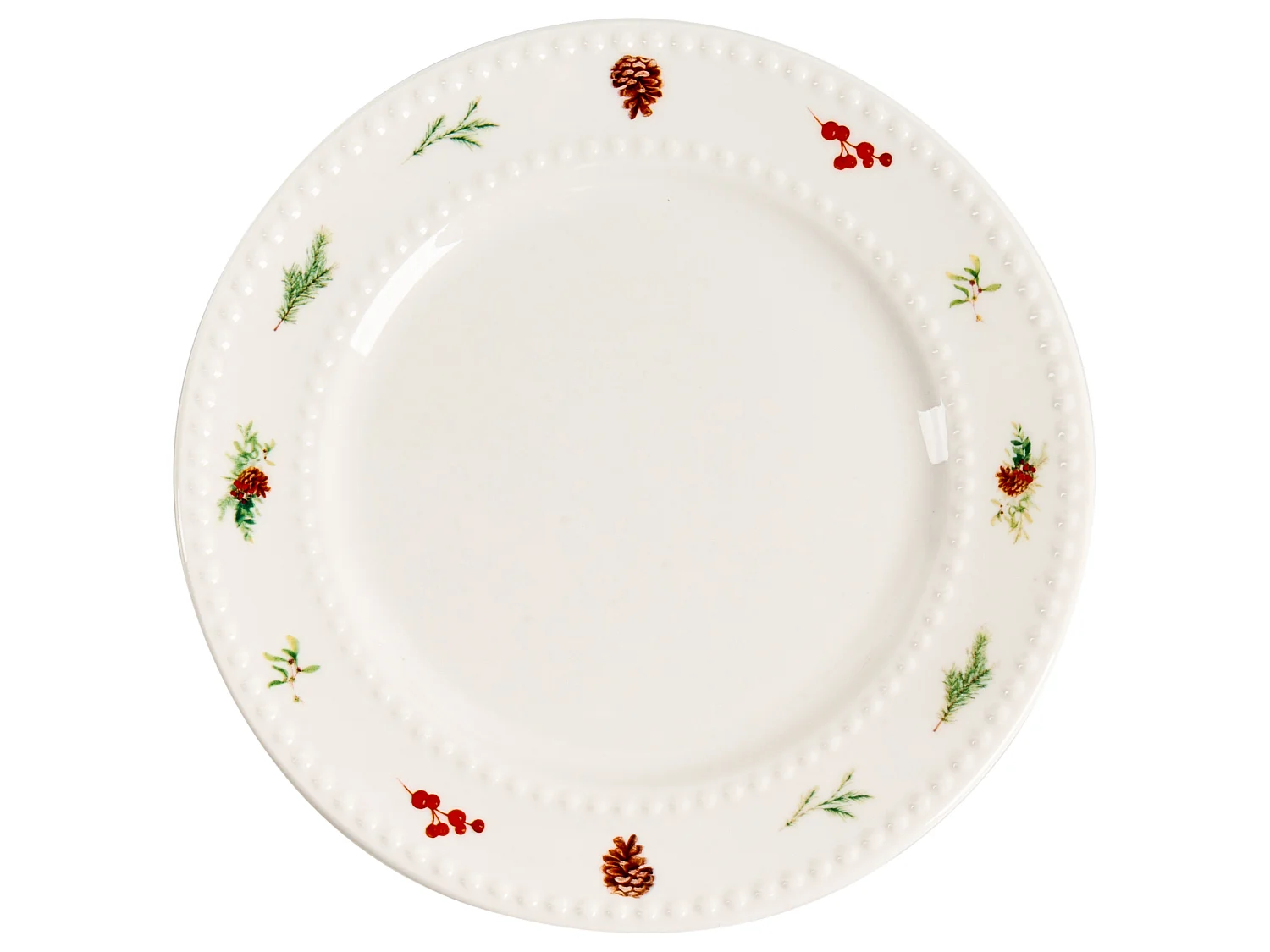 Set de 16 couverts de table MARJORAM Porcelaine Blanc