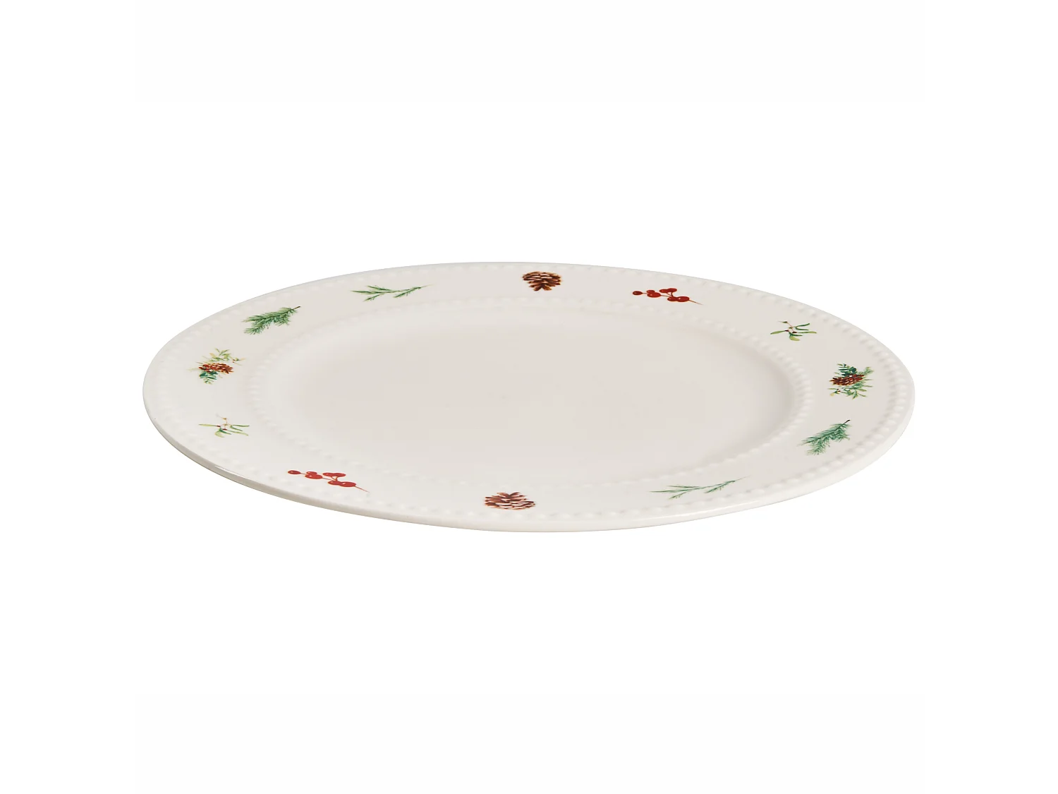 Set de 16 couverts de table MARJORAM Porcelaine Blanc