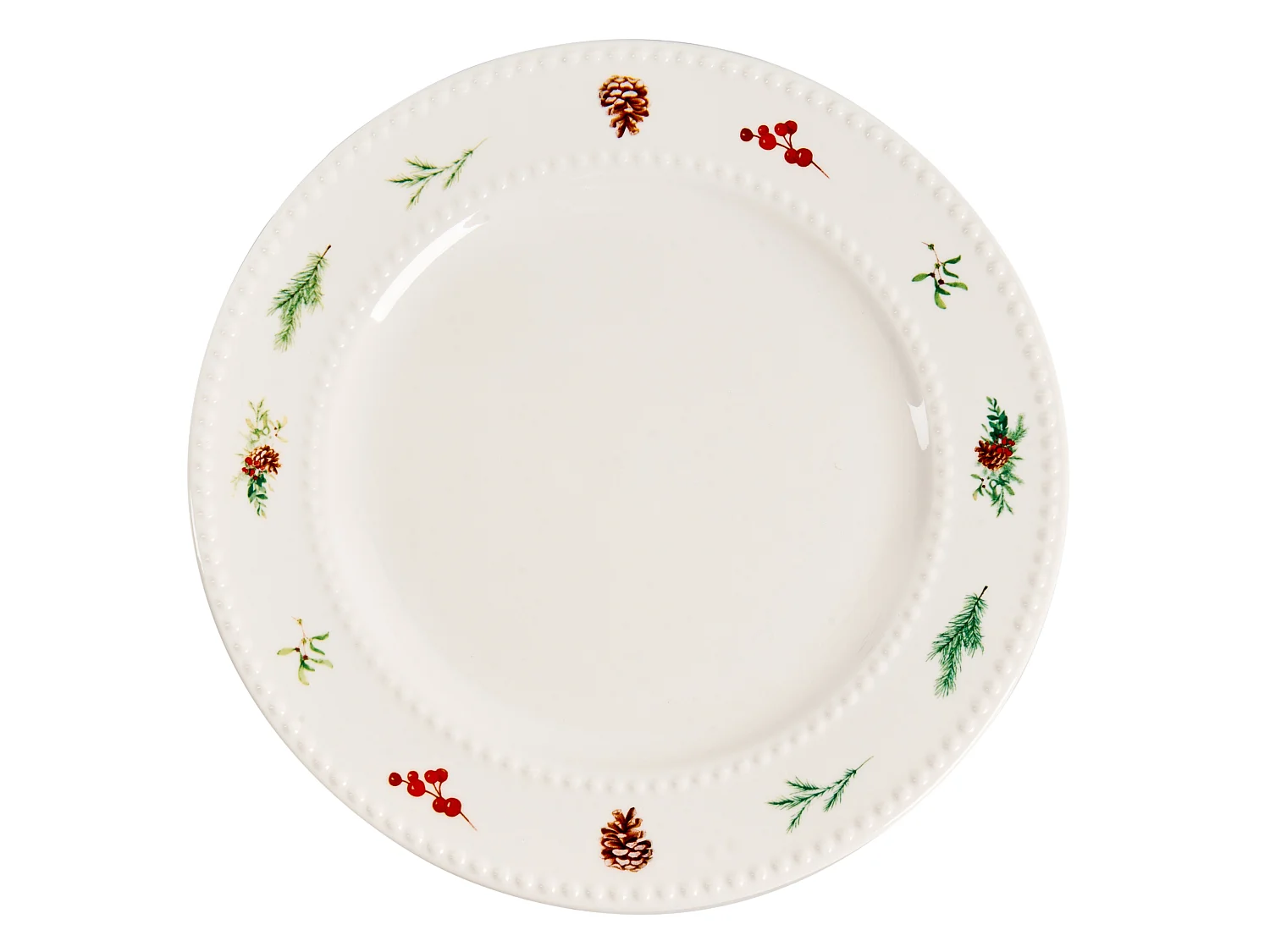 Set de 16 couverts de table MARJORAM Porcelaine Blanc