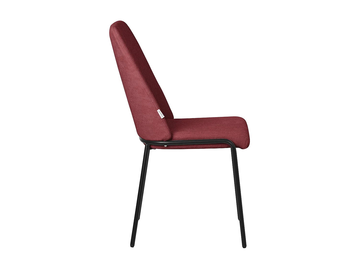 ML-Design 2x Sillas de comedor rojas poliéster tapizado con patas de metal asiento acolchado con respaldo diseño atemporal mueble ergonómico