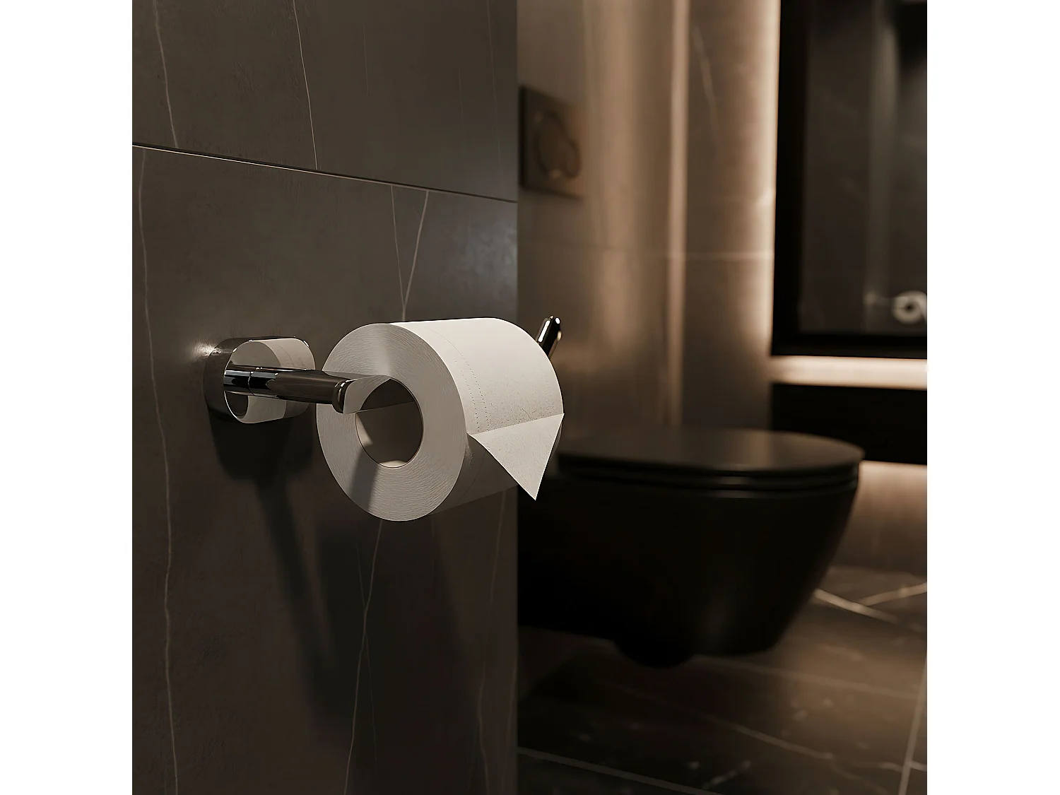 Porte Papier-Toilette Rea 109 Til Chrome