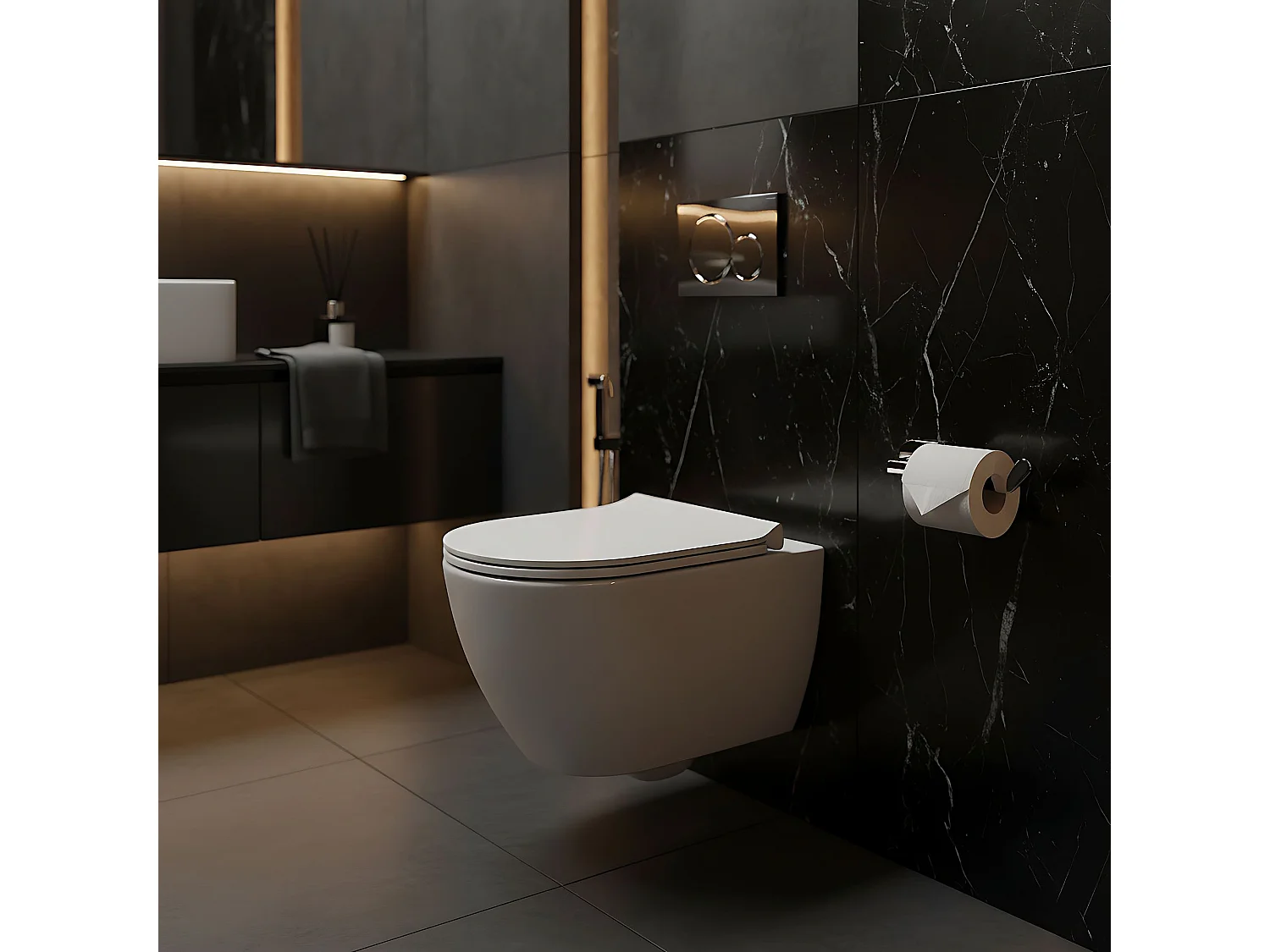 Porte Papier-Toilette Rea 109 Til Chrome