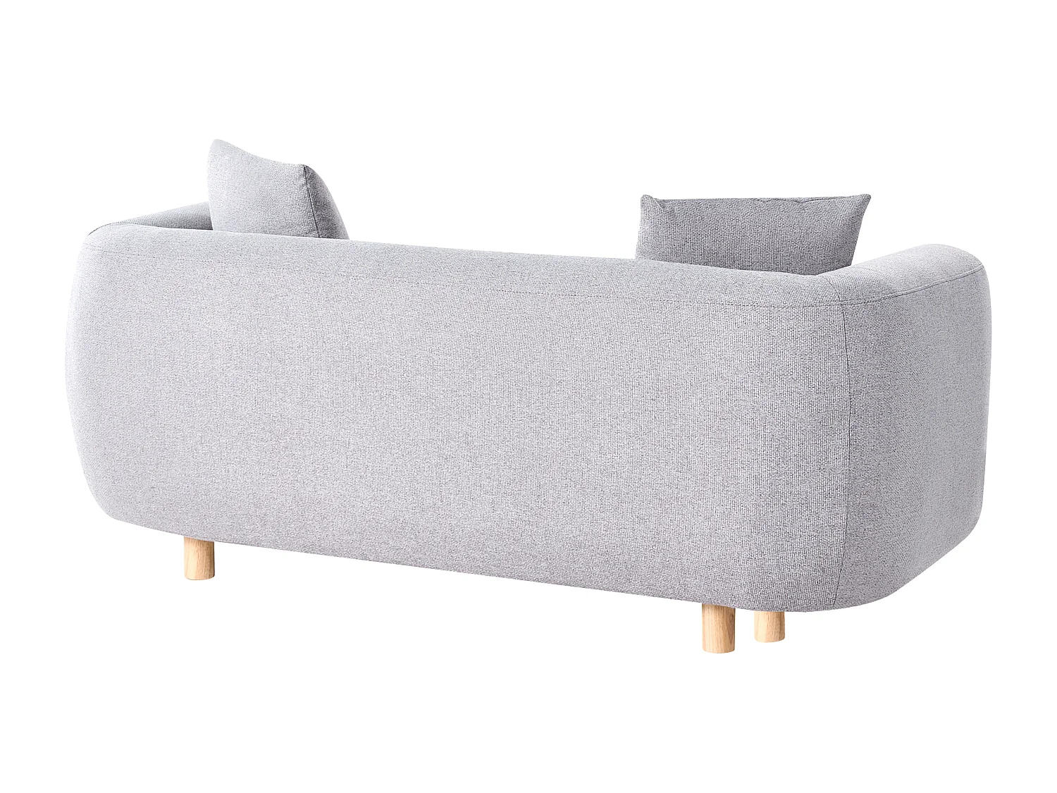 Canapé 2 places LILLEROD Tissu Gris