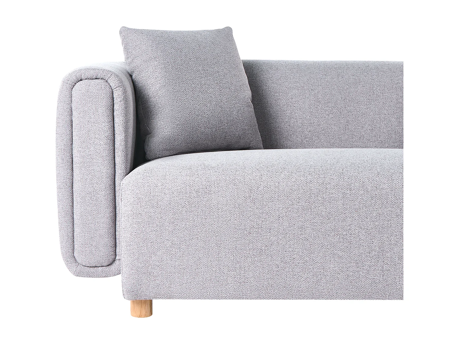 Canapé 2 places LILLEROD Tissu Gris