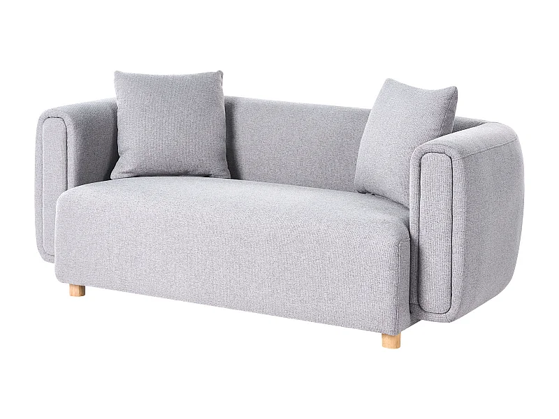 Canapé 2 places LILLEROD Tissu Gris