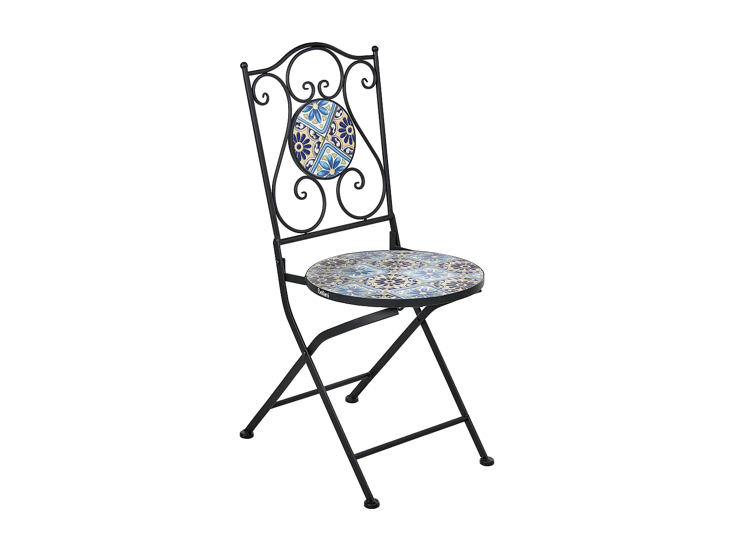 Lot de 2 chaises de jardin AGGIUS Pliant Métal Noir