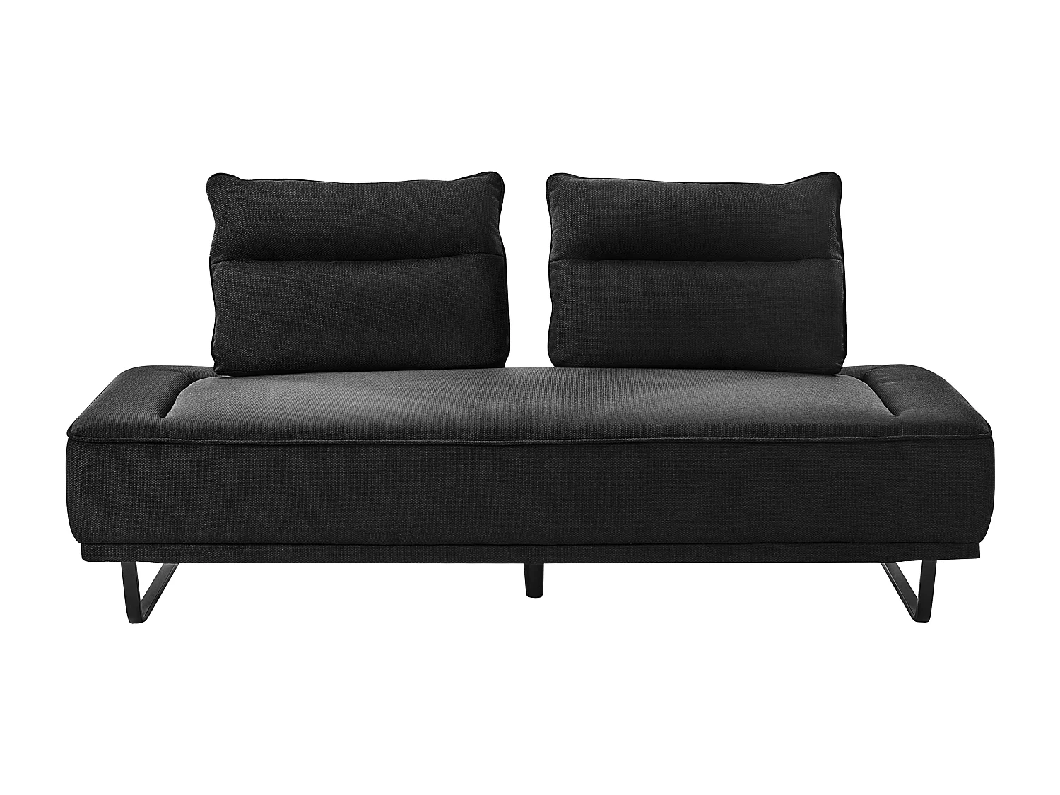 Canapé 3 places FAXEN Tissu Noir