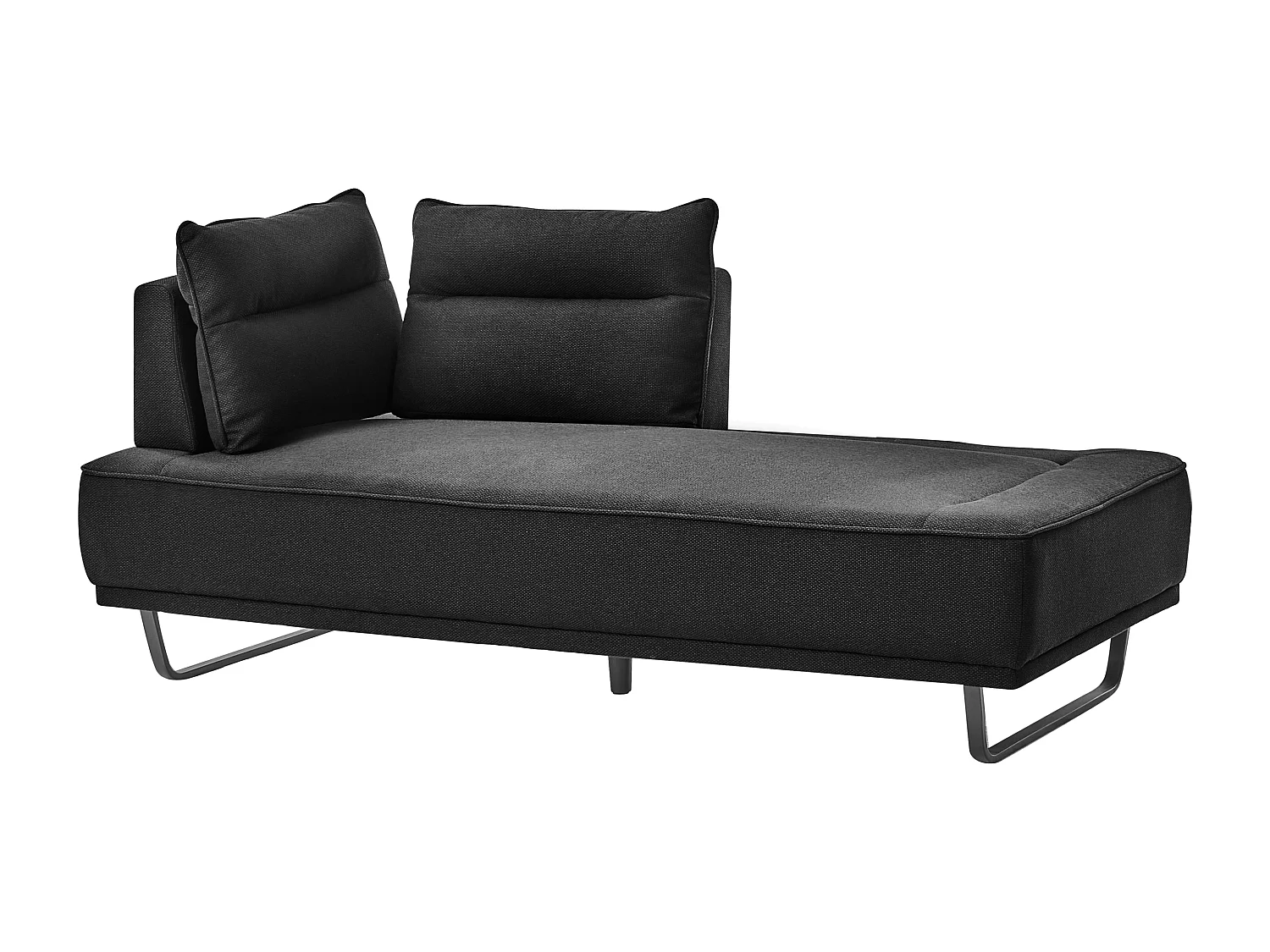 Canapé 3 places FAXEN Tissu Noir