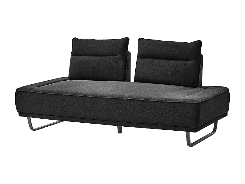 Canapé 3 places FAXEN Tissu Noir