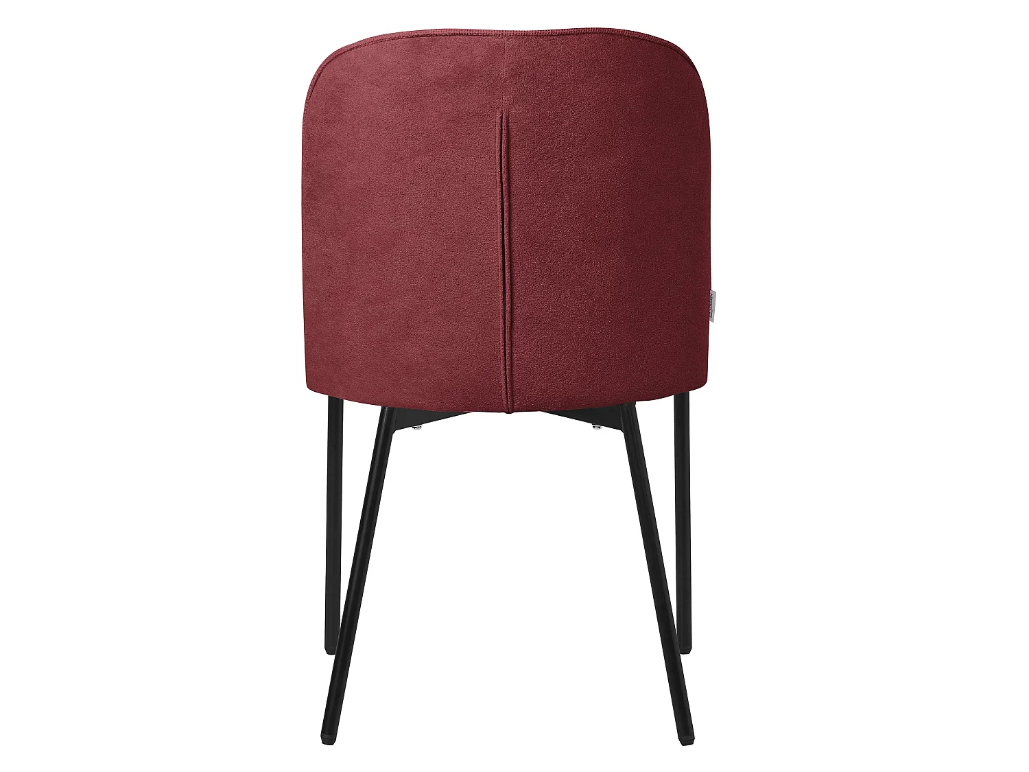 ML-Design 4 Sillas de comedor redondas rojas poliéster tapizado con patas de metal asiento acolchado con respaldo diseño atemporal mueble ergonómico