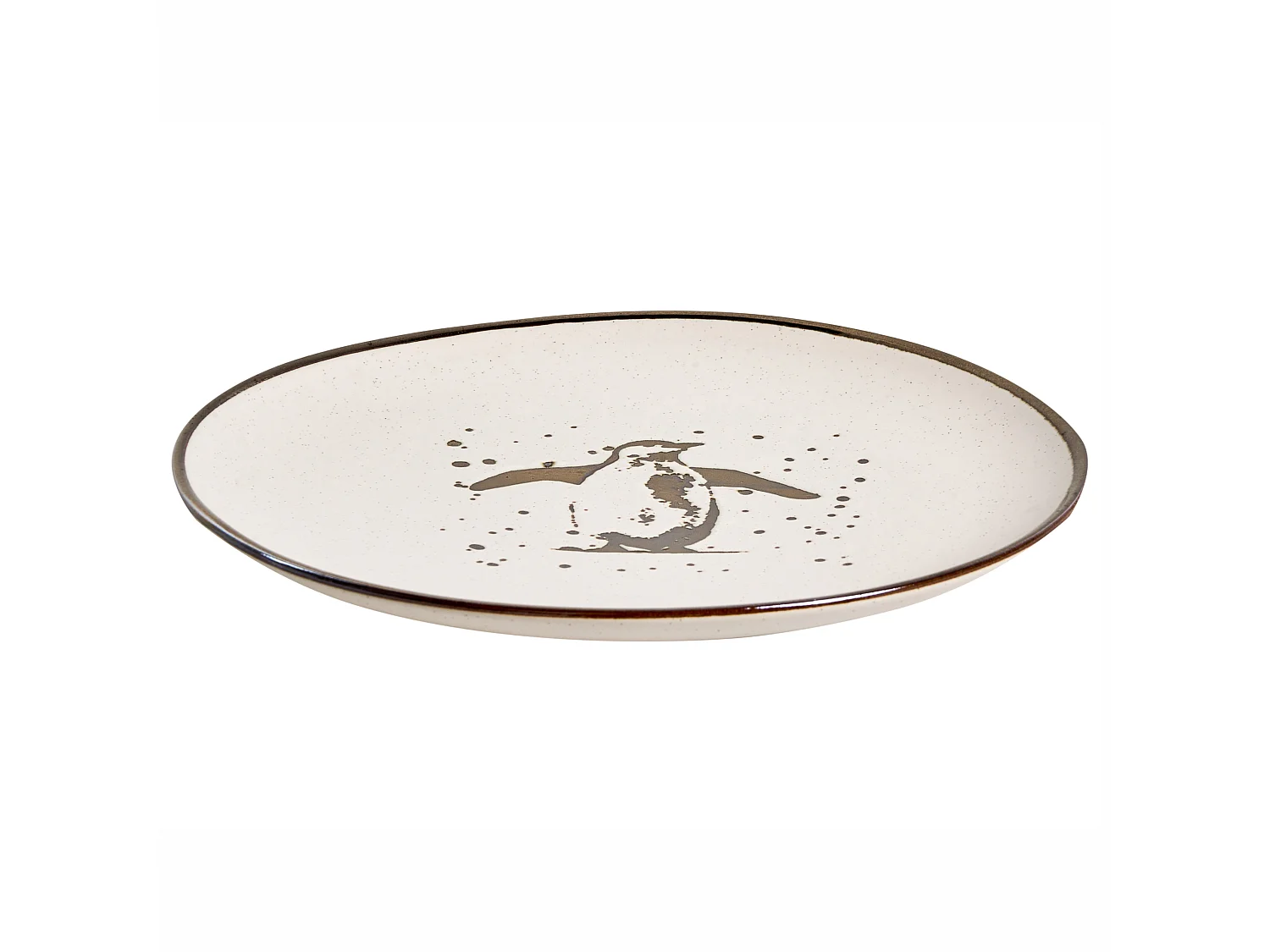 Set de 16 couverts de table CINNAMON Grès Blanc cassé