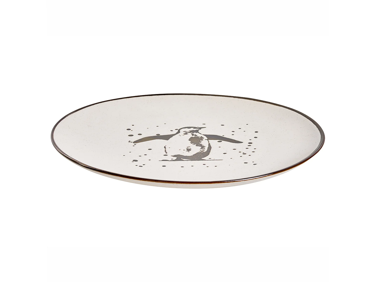 Set de 16 couverts de table CINNAMON Grès Blanc cassé