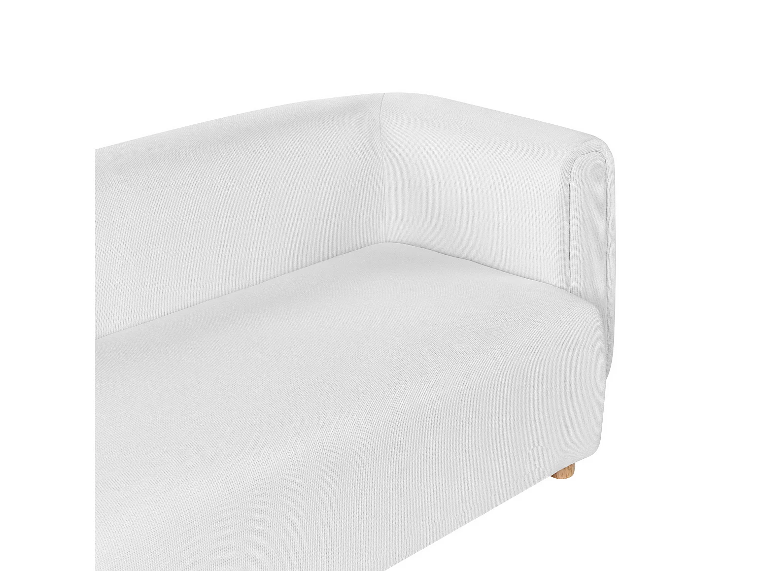 Canapé 2 places LILLEROD Tissu Blanc