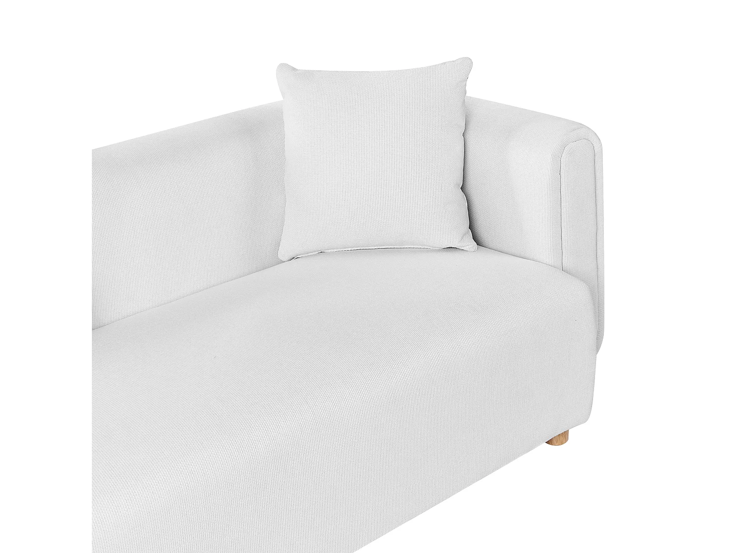 Canapé 2 places LILLEROD Tissu Blanc