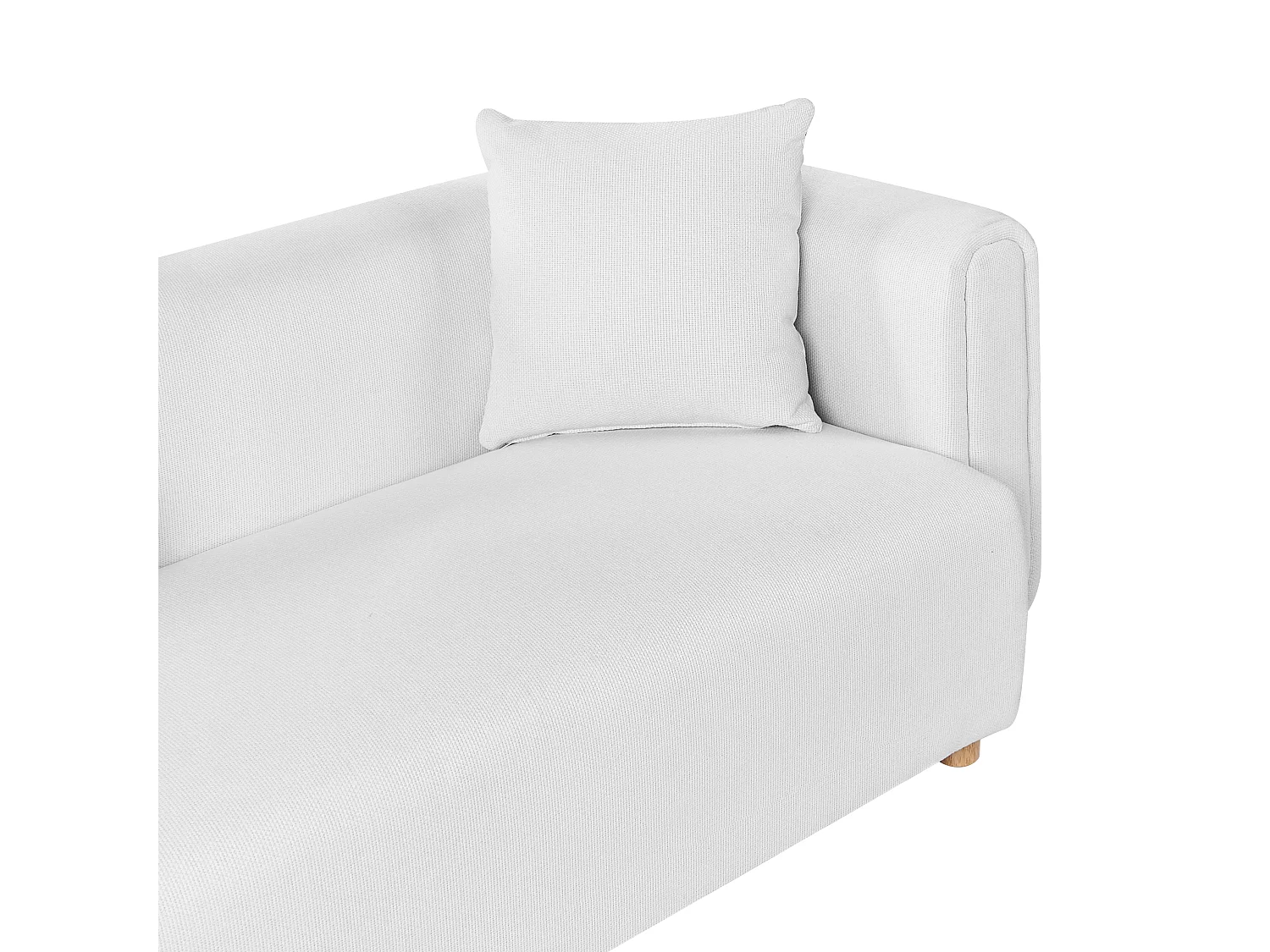 Canapé 2 places LILLEROD Tissu Blanc