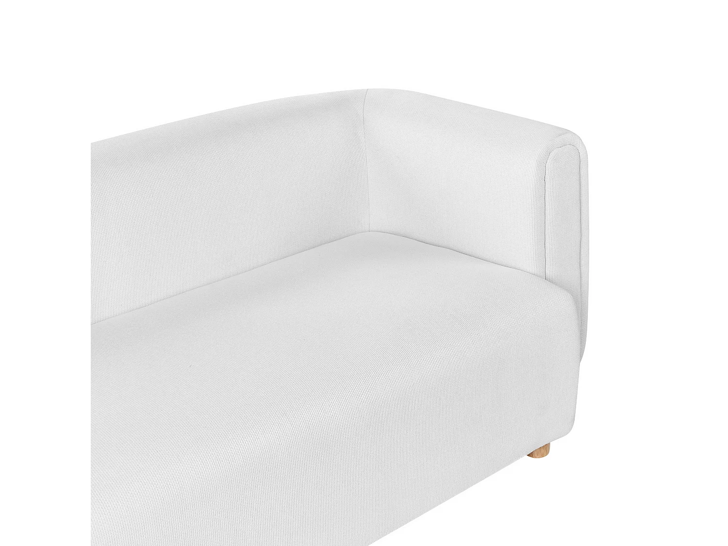 Canapé 2 places LILLEROD Tissu Blanc