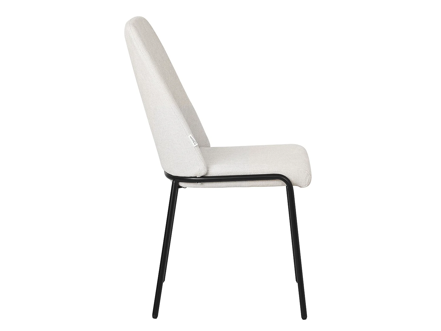 ML-Design 4x Sillas de comedor beige poliéster tapizado con patas de metal asiento acolchado con respaldo diseño atemporal mueble ergonómico