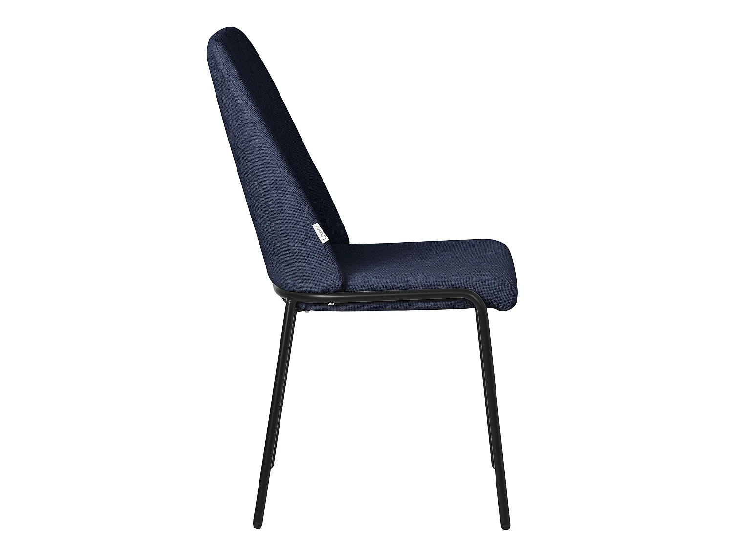 ML-Design 4x Sillas de comedor azul oscuro poliéster tapizado con patas de metal asiento acolchado con respaldo diseño atemporal mueble ergonómico