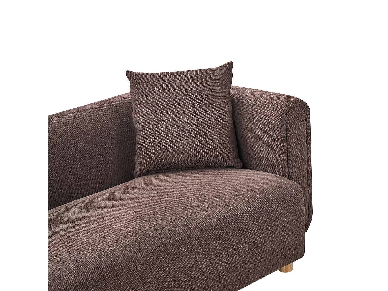 Canapé 2 places LILLEROD Tissu Marron foncé