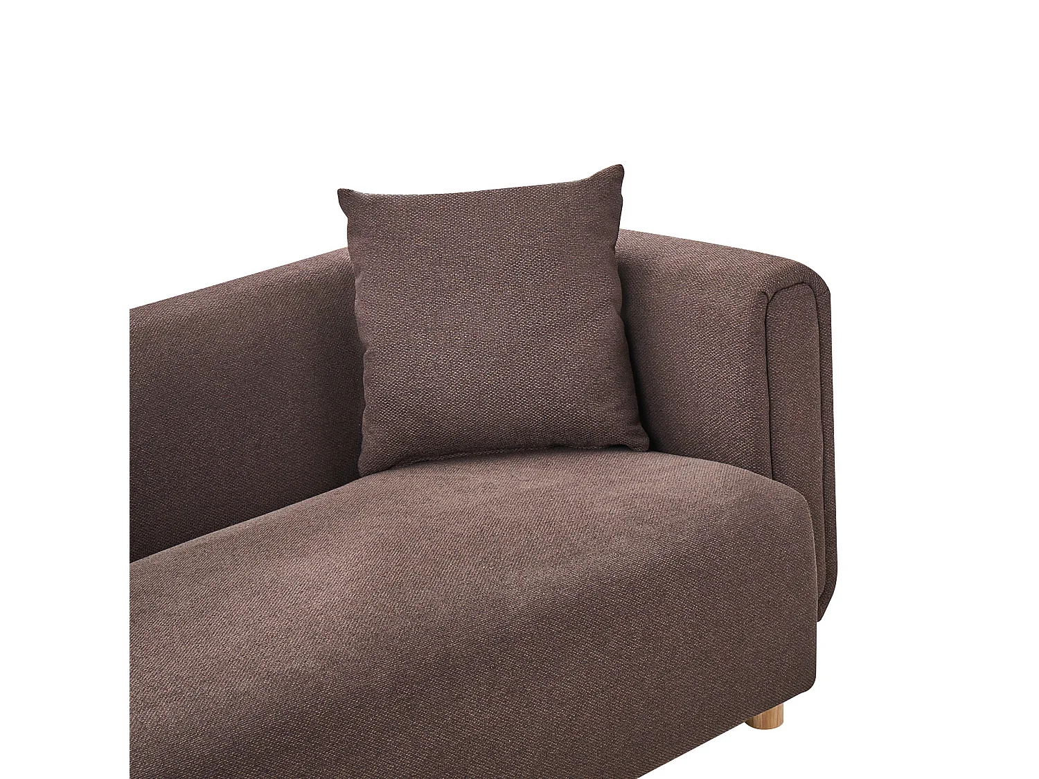 Canapé 2 places LILLEROD Tissu Marron foncé