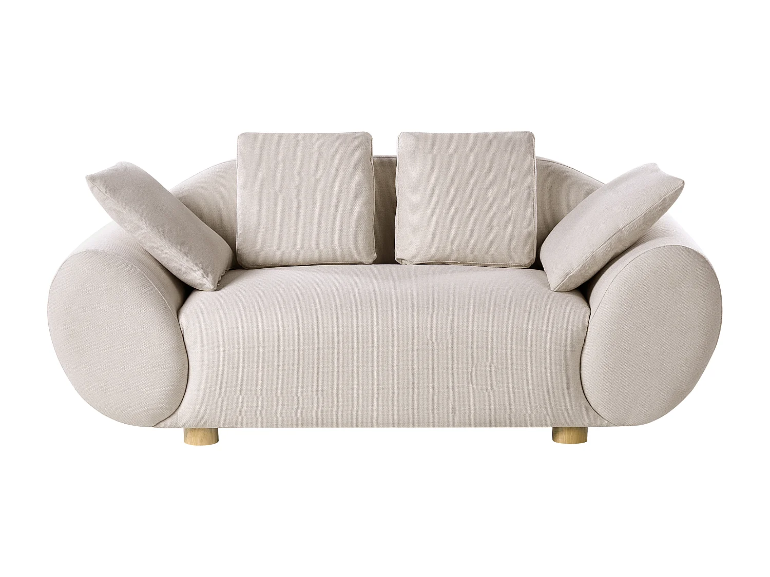 Canapé 2 places RINGEL Tissu Beige clair