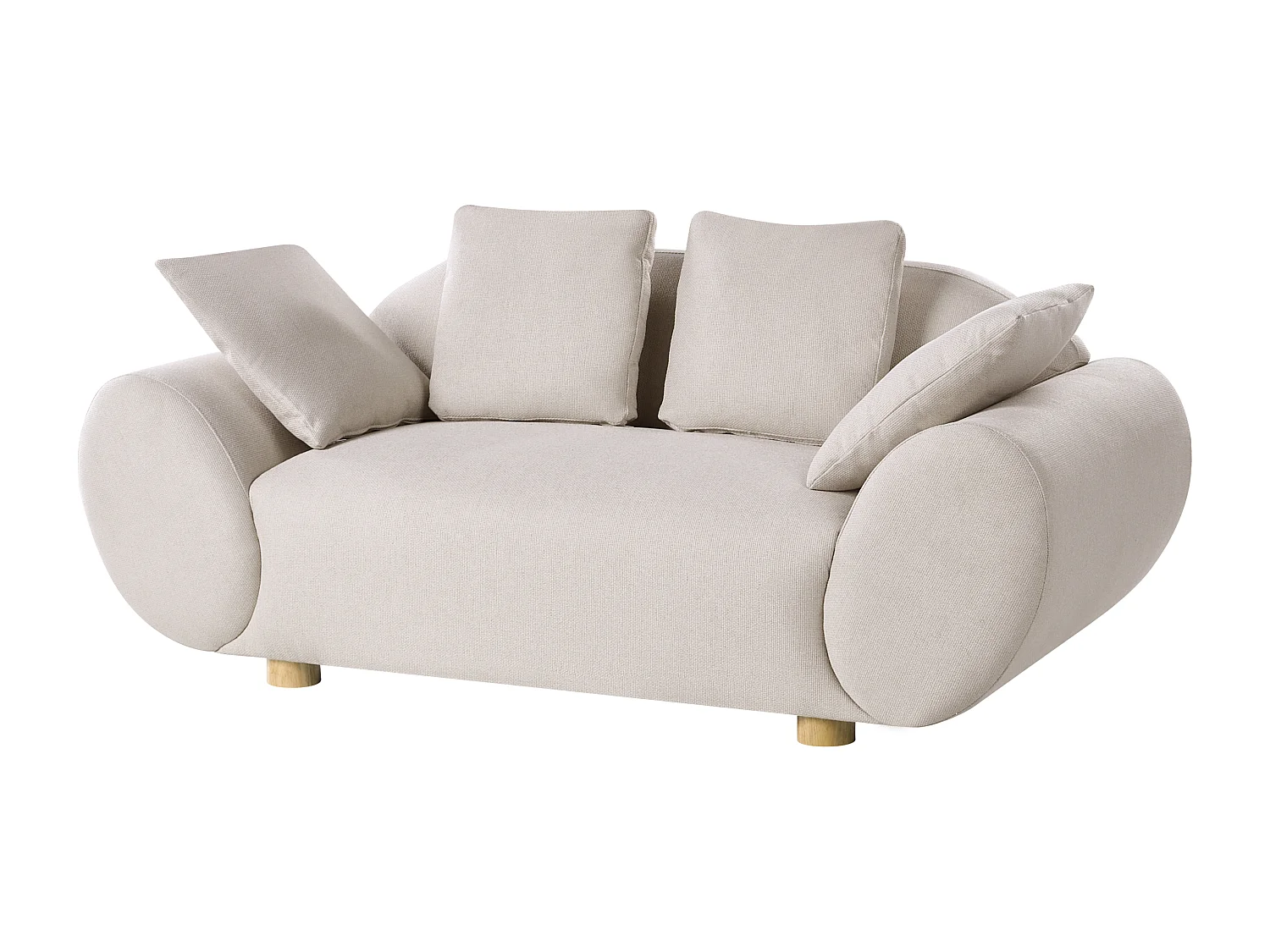 Canapé 2 places RINGEL Tissu Beige clair