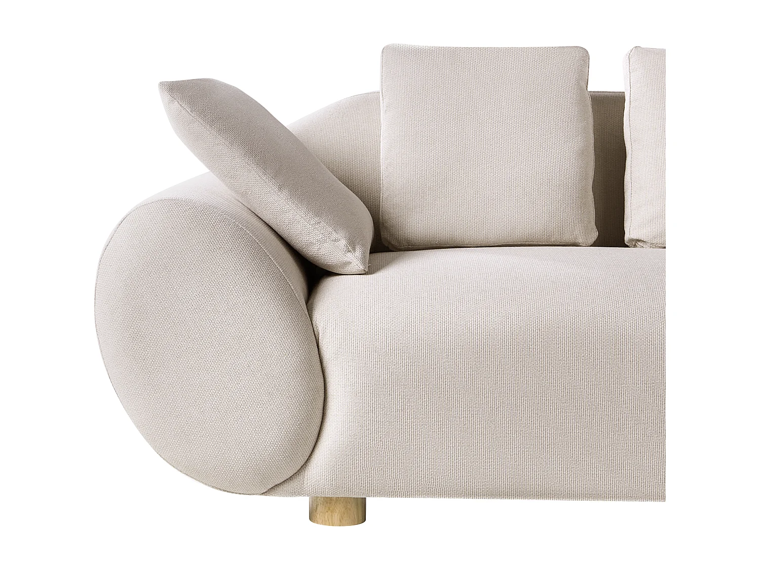 Canapé 2 places RINGEL Tissu Beige clair