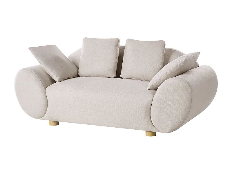 Canapé 2 places RINGEL Tissu Beige clair