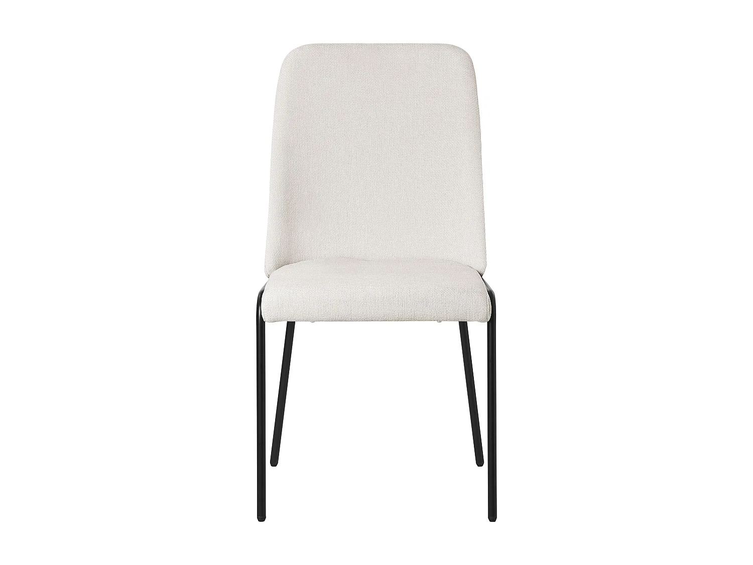 ML-Design Set di 6 sedie da pranzo beige in poliestere gambe in metallo, poltroncine imbottite per soggiorno e cucina, poltrone ergonomiche reception