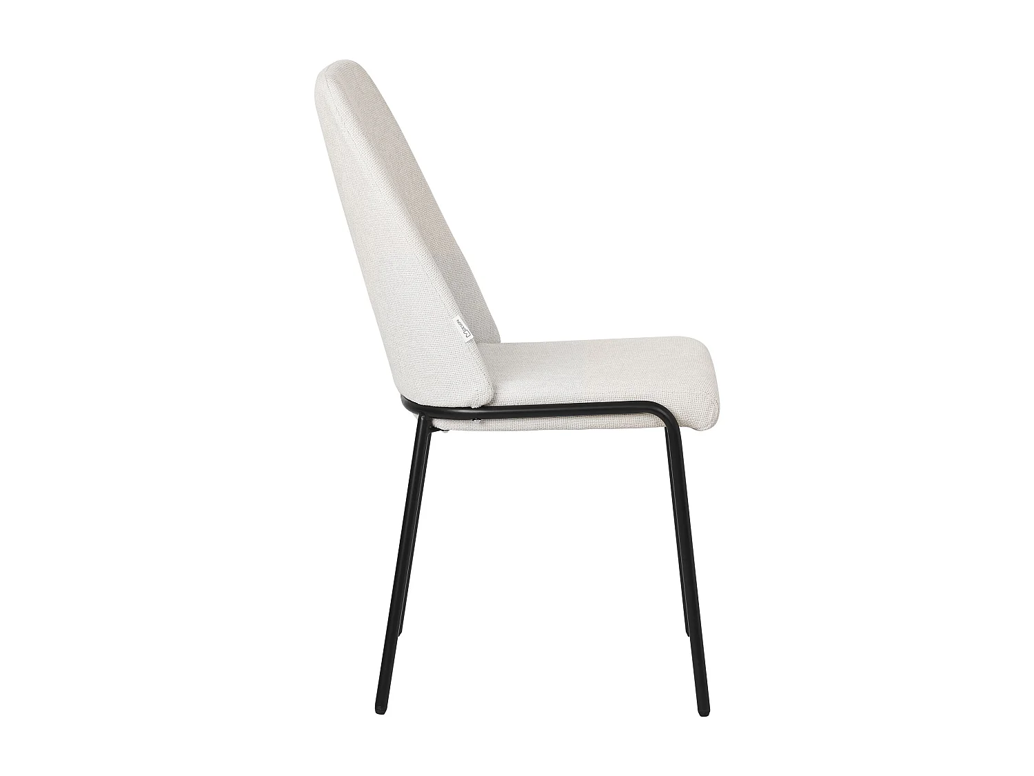 ML-Design Set di 6 sedie da pranzo beige in poliestere gambe in metallo, poltroncine imbottite per soggiorno e cucina, poltrone ergonomiche reception