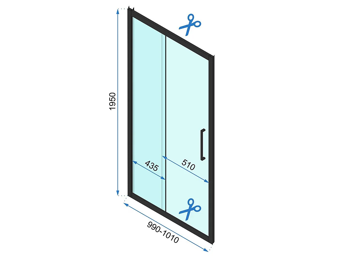 Cabine De Douche D'Angle Rea Rapid Slide 160X100 Chrome