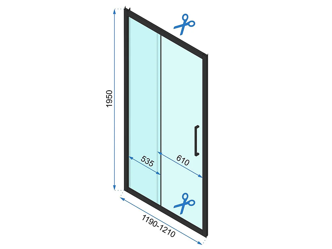 Cabine De Douche D'Angle Rea Rapid Slide 160X100 Chrome