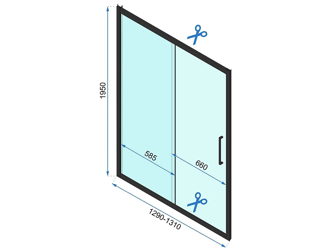 Cabine De Douche D'Angle Rea Rapid Slide 160X100 Chrome