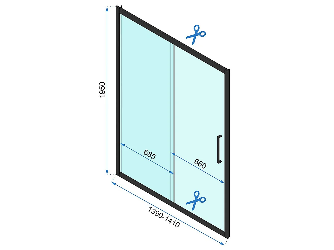 Cabine De Douche D'Angle Rea Rapid Slide 160X100 Chrome