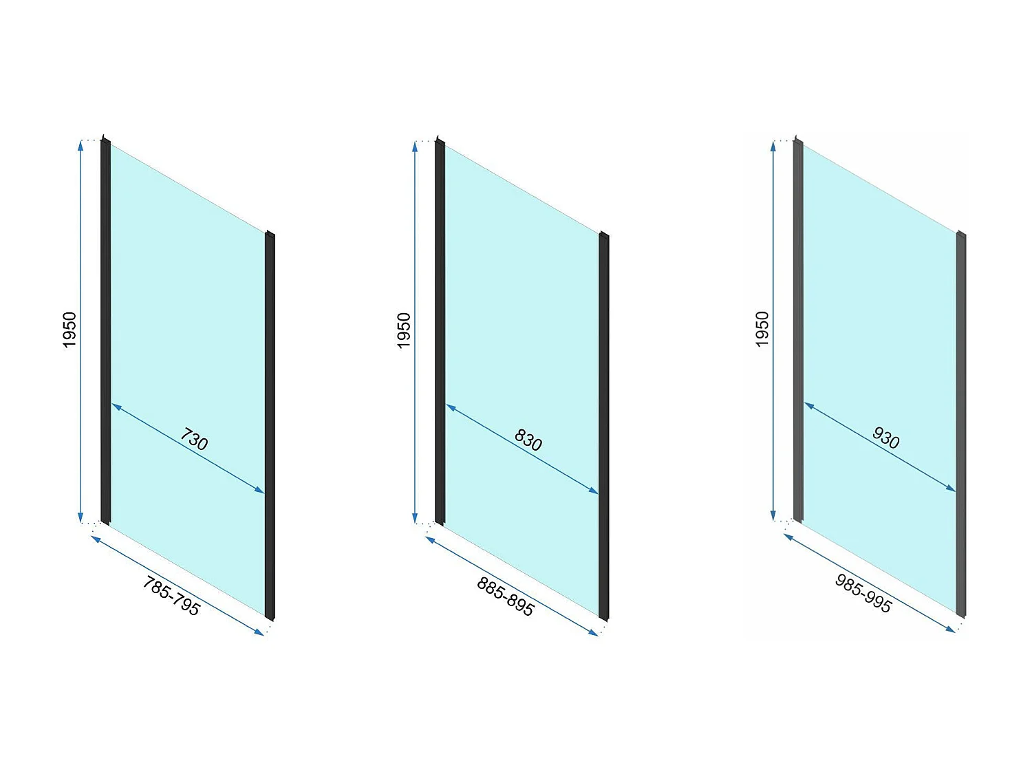 Hoekdouchecabine Rea Rapid Swing 120X90 Chrome