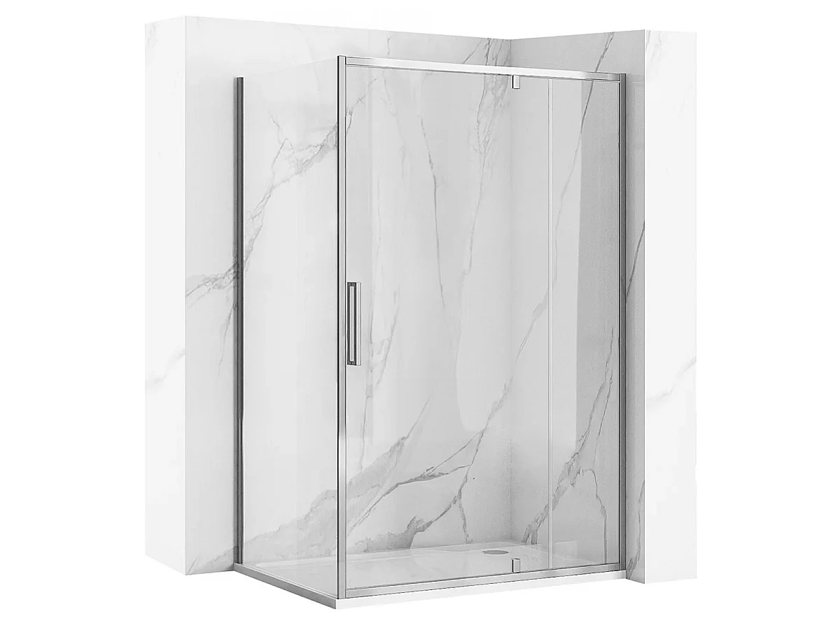 Cabine De Douche D'Angle Rea Rapid Swing 120X90 Chrome