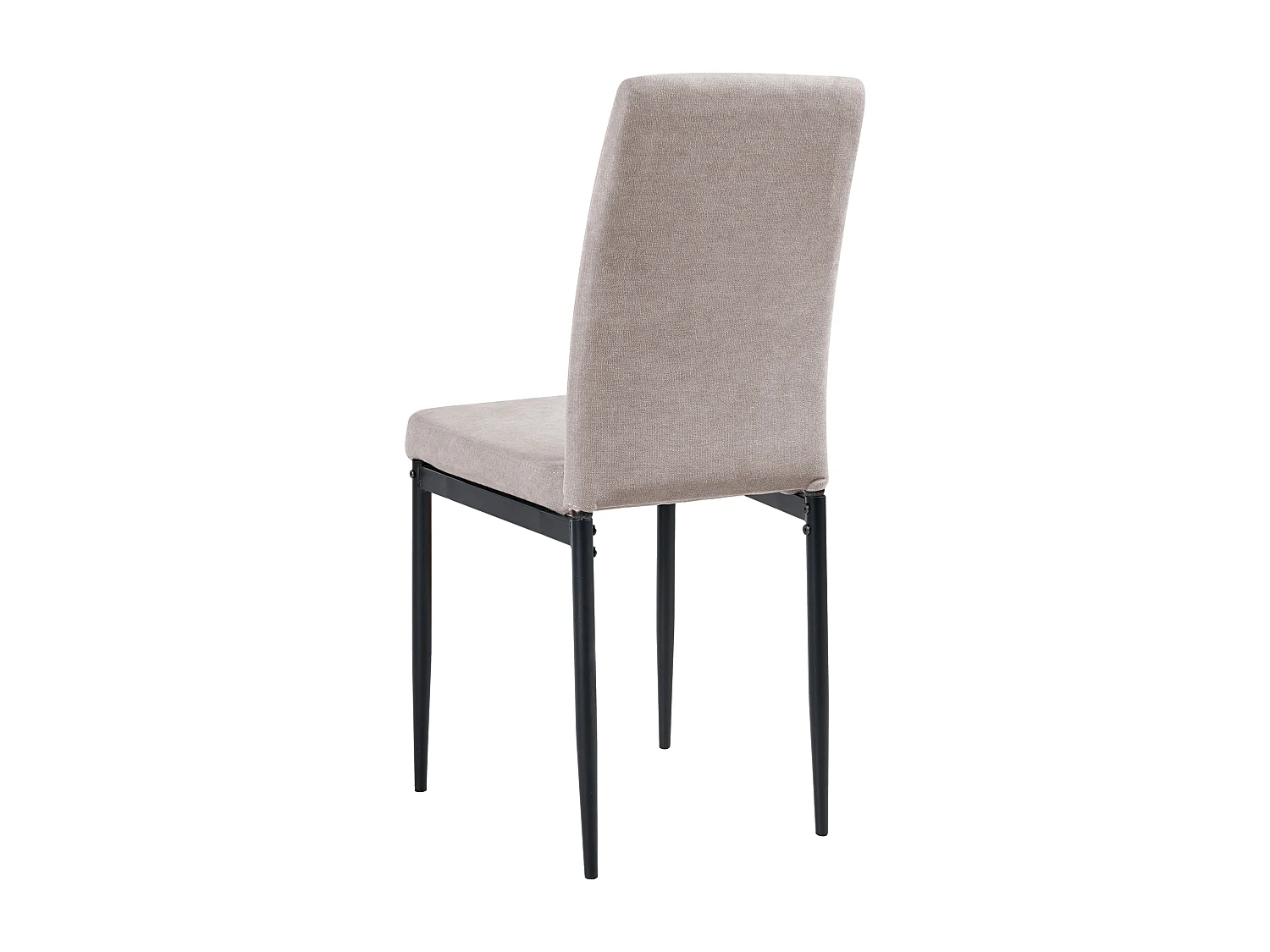 Lot de 4 chaises de salle à manger RINER Tissu Taupe