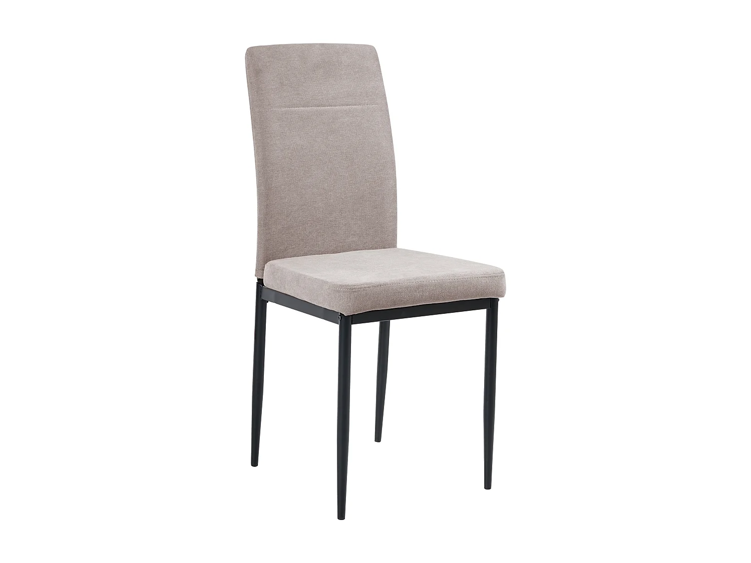 Set of 4 Dining Chairs RINER Fabric Taupe