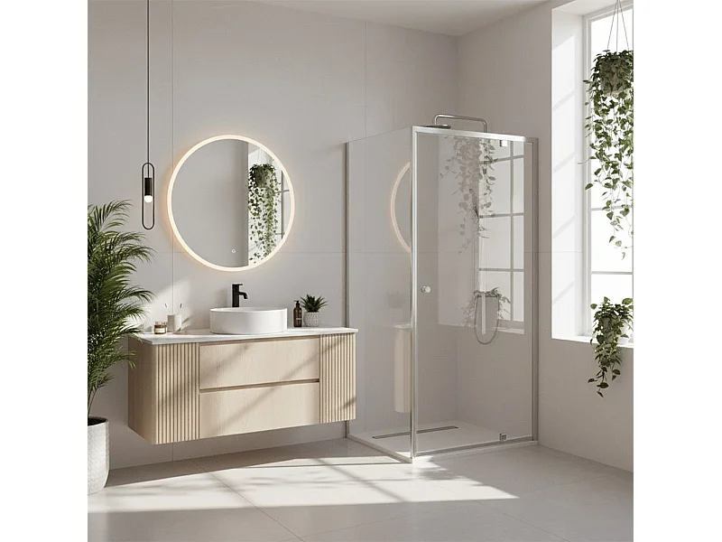 Hoekdouchecabine Rea Primo Swing 80X80 Chrome